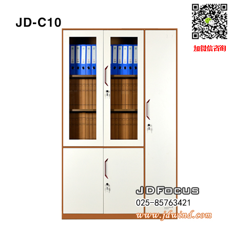南京玻璃更衣柜JD-C10钢柜，南京咖白五门更衣柜JD-C10，南京钢制文件更衣柜JD-C10