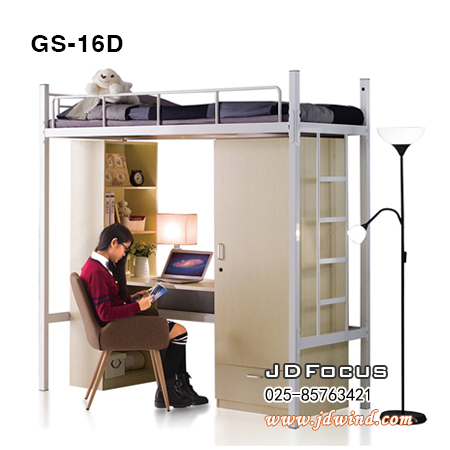 南京组合公寓床+木柜GS-16D,南京全钢公寓床GS-16D