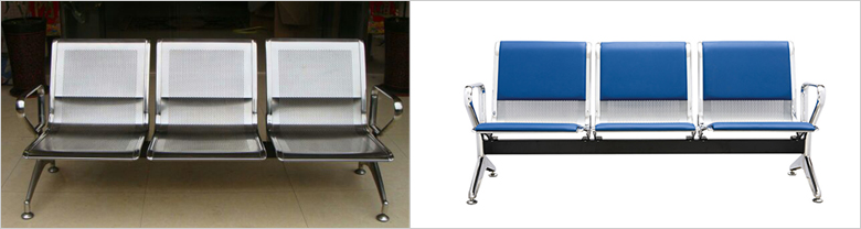 南京三人位不锈钢机场椅YG-292系列，南京不锈钢等候椅三人位YG-292系列
