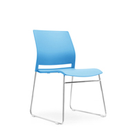 Sitzone南京办公椅，南京培训椅JCH-K252C-LS蓝色，南京塑料椅