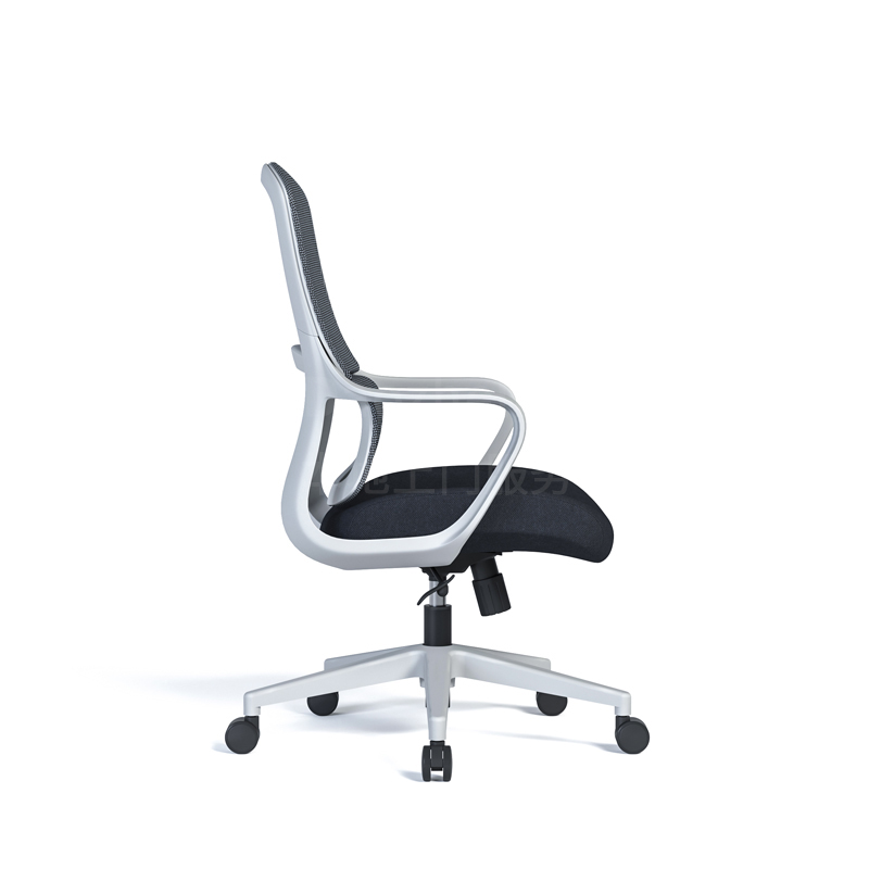 Sitzone南京办公椅图4，曲度S Curve中背职员椅 灰框