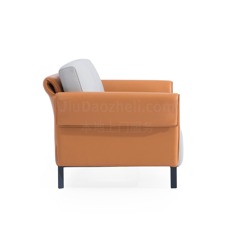 Sitzone南京办公沙发图4，卷耳Marsala长接待沙发