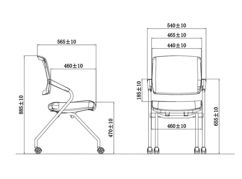 南京办公椅/Lushio洽谈椅、培训椅、折叠会议椅