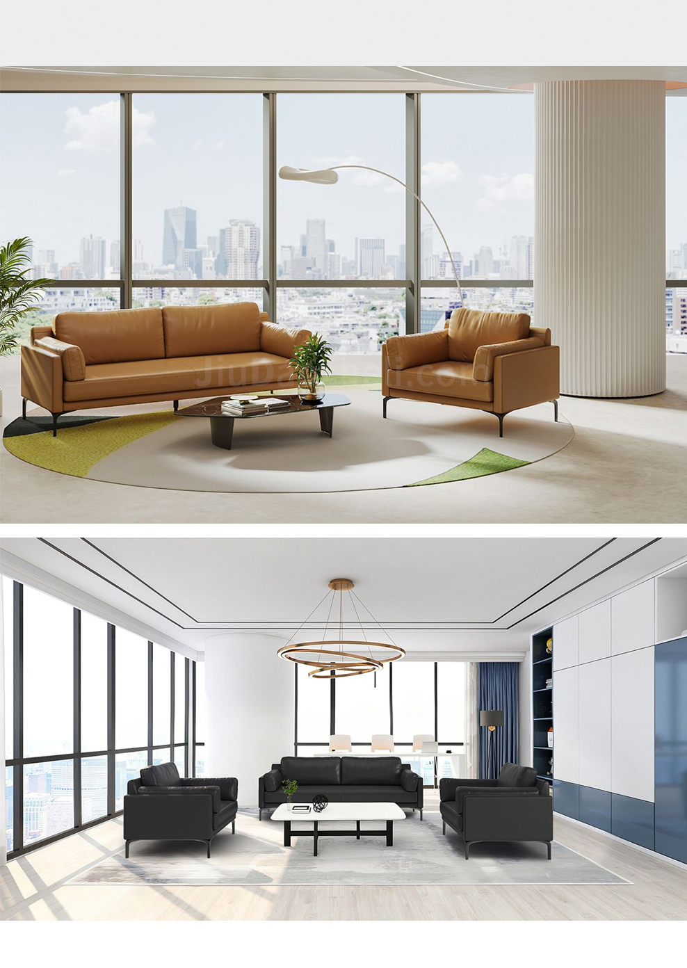 南京办公沙发/Duca洽谈接待沙发/ls56款商务洽谈沙发