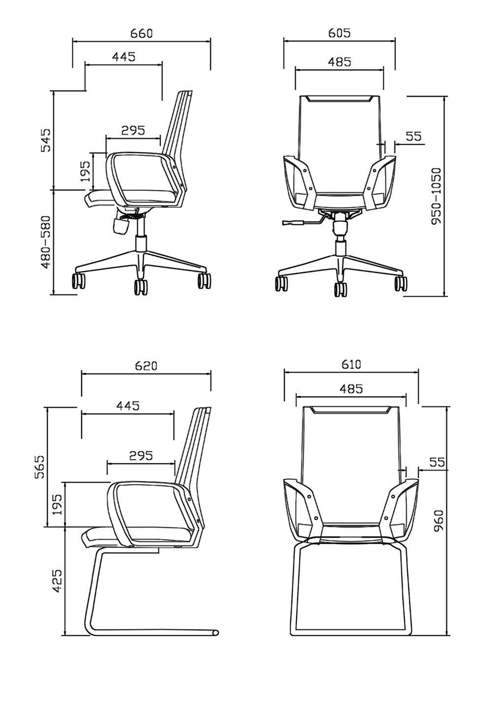 南京办公椅/Qiy西皮办公椅/192款皮面办公椅