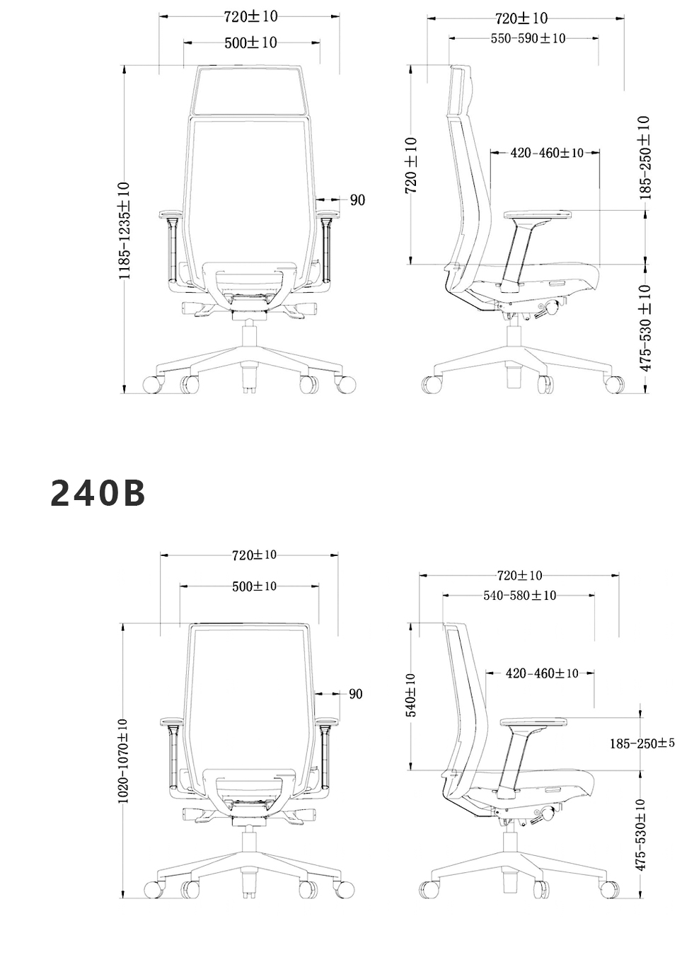 南京办公椅/Jay主管办公椅/240款时尚大班椅访客椅