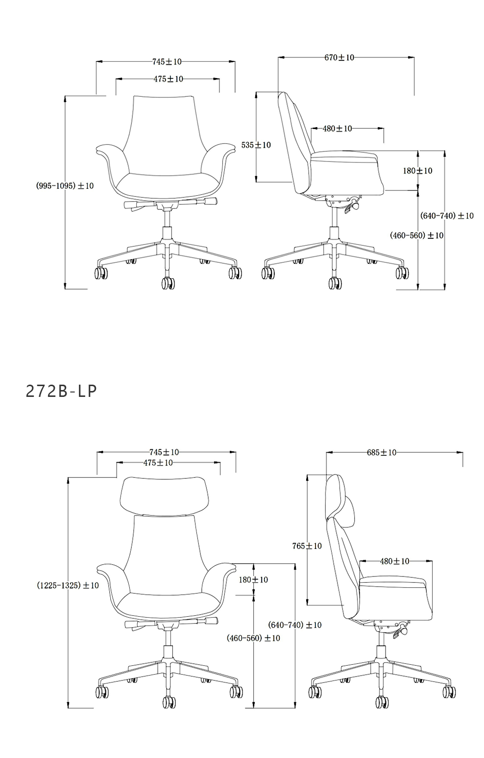 南京办公椅/Oakes时尚大班椅/272款大班办公椅会议椅