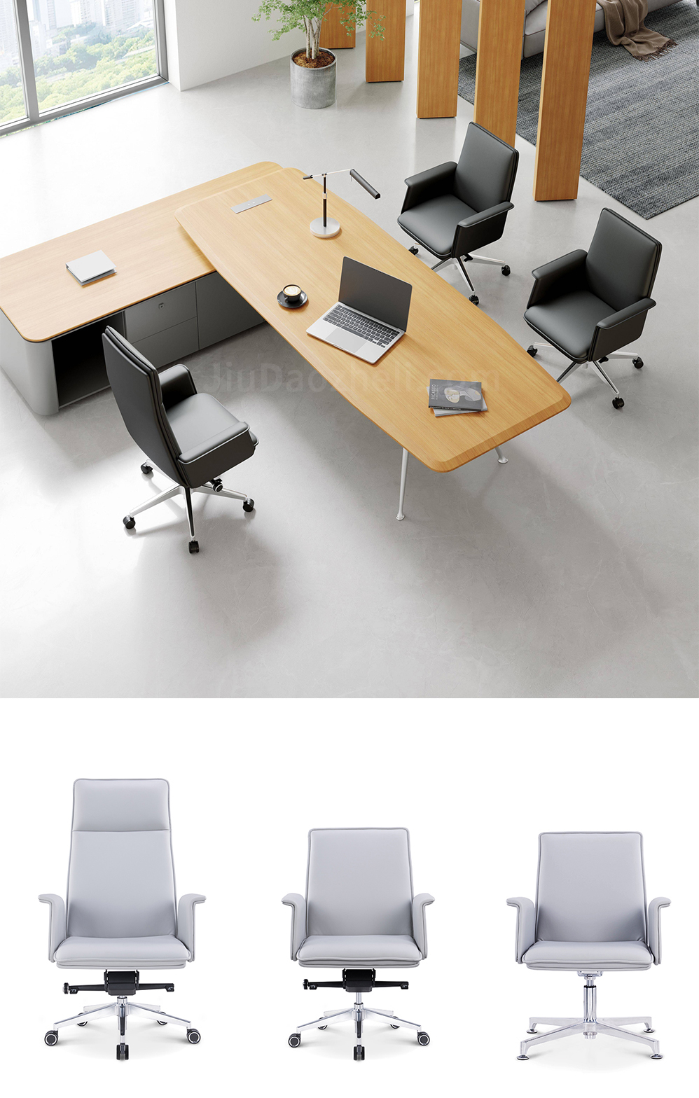 南京办公椅/Creti时尚大班椅/333款真皮主管椅访客椅