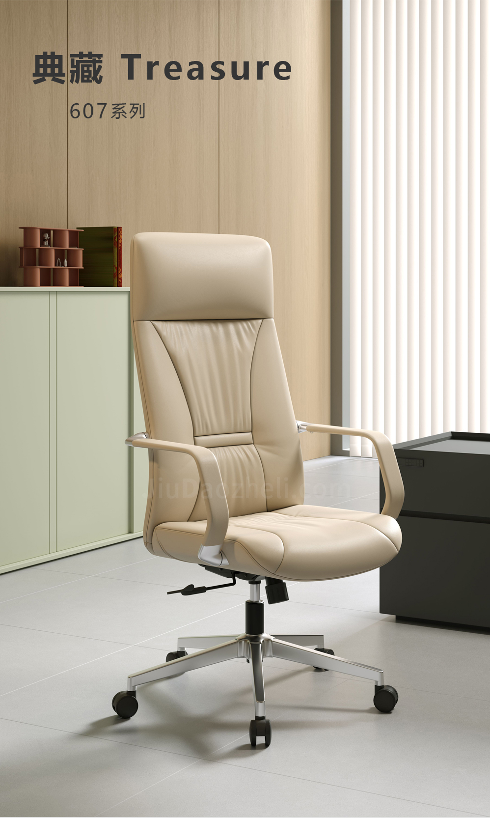 南京办公椅/Treasure主管办公椅/607款高背主管椅会议椅