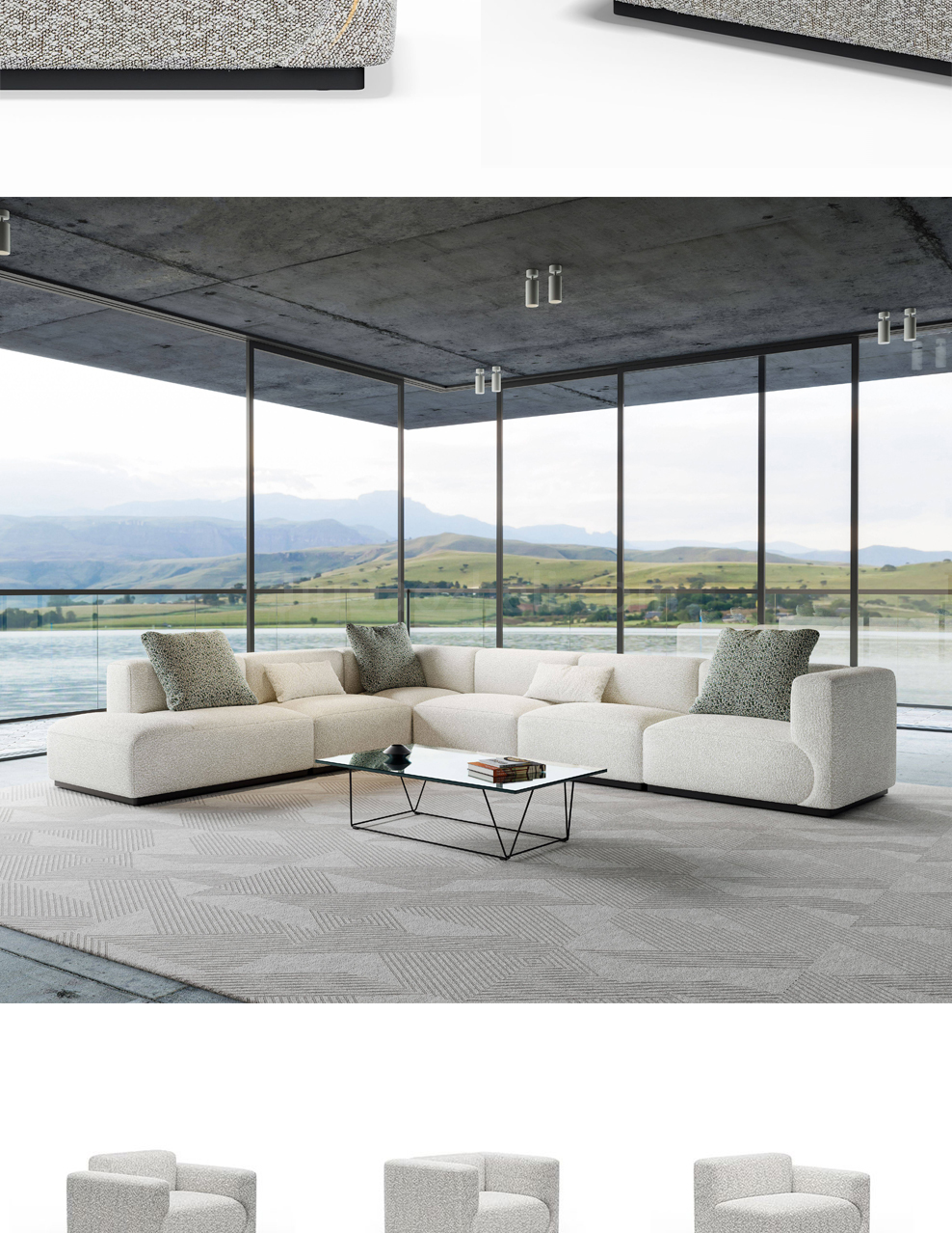 南京布艺沙发/Jigsaw组合接待沙发/S167款洽谈布艺沙发