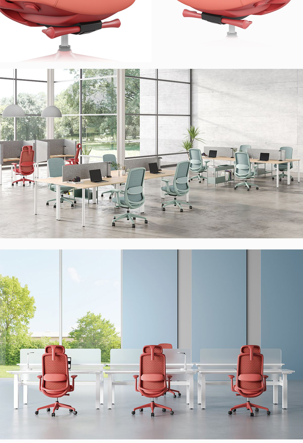 南京办公椅/Ares网布主管椅/Ares绒布高背椅/531款人体工学椅