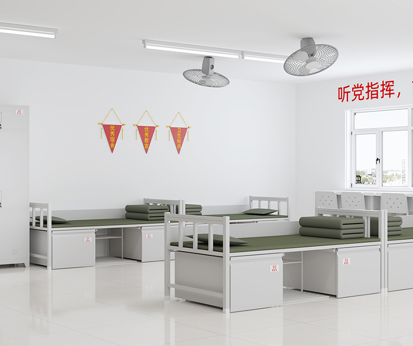 南京部队单层床，南京营房单层床场景图